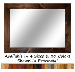  Wood Framed Mirror Handmade in USA