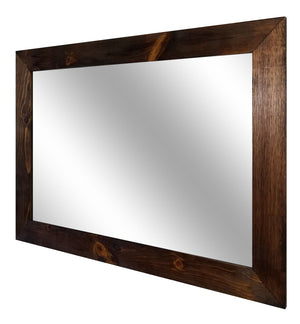 Shiplap Rustic Wood Framed Mirror