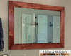Mirror with Red Frame with 20 Stain Colors in USA