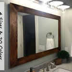 Shiplap Rustic Wood Framed Bathroom Mirrors in USA