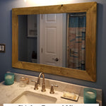 Shiplap Framed Mirror - 20 Stain Colors