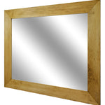 Shiplap Reclaimed Wood Mirror Shown in Driftwood frame
