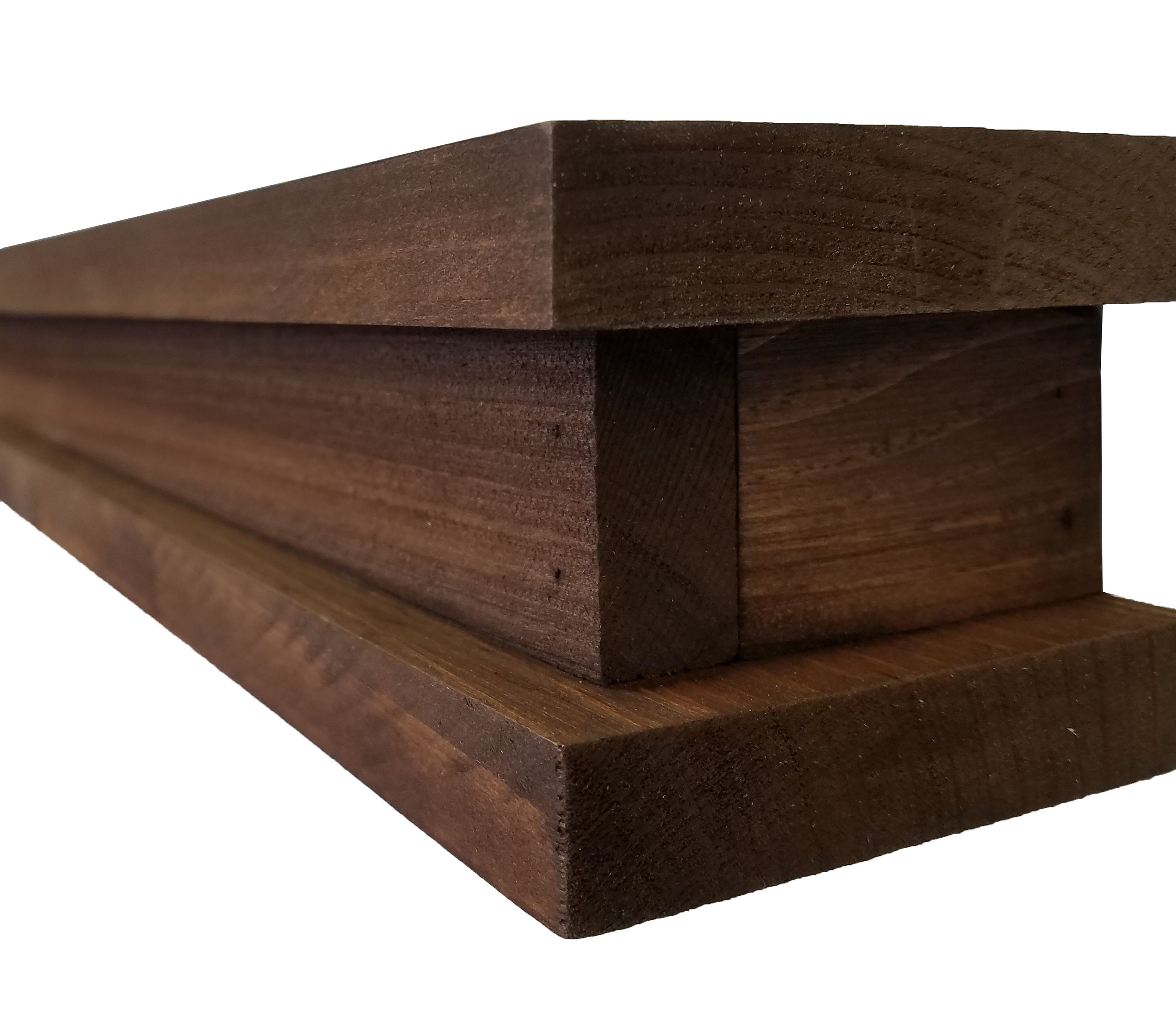 Shiplap Wood Floating Shelf, Display Shelf - Renewed Decor & Storage