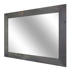 Shiplap Wood Frame Wall Mirror 20 Stain Colors New Classic Gray34