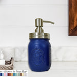 Mason Jar Pump Dispenser Hand Painted in the USA by Lane of Lenore