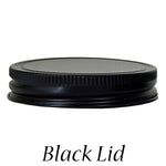 Mason Jar Lid Black