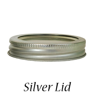 Mason Jar Lid Silver
