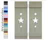 Amish Star Wooden Shutters - 20 Paint Colors, Shown in Avocado Green, Lane of Lenore