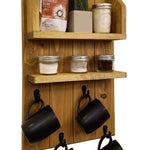 Sunrise Coffee & Tea Wall Organizer Station - Renewed Decor & Storage