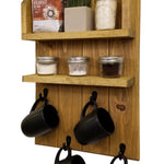Sunrise Coffee & Tea Wall Organizer Station - Renewed Decor & Storage
