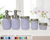 Custom Painted Mason Jar Bathroom Sets, Lane of Lenore