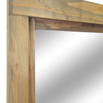Farmhouse Wood Framed Wall Mirror, 5 Sizes & 20 Colors, Shown in Weathered Oak