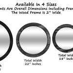 Wood Basics Round Decorative Wall Mirror - Renewed Decor & Storage