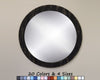 Wood Basics Round Decorative Wall Mirror, Mirror Wall Decor, Vanity Mirror, Bathroom Mirror, Industrial Mirror, Rustic Mirror - Renewed Decor & Storage