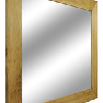 Shiplap Reclaimed Wood Mirror Shown in Driftwood frame
