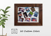 Woodland Picture Frame Collage, Wood Picture Frame, Collage Photo Framed, Wedding Picture Frame, Engagement Picture Frame - Renewed Decor & Storage