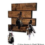 Tyson Wall Mounted Key Holder - 20 Stain Colors - Renewed Decor & Storage