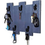 Sydney Key Rack Featuring 5 Hooks Available in 20 Colors Shown in Slate Gray - Renewed Decor & Storage
