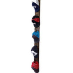 Countryside Vertical Hat Rack, Jacobean Stain & Oiled Bronze Single Hooks