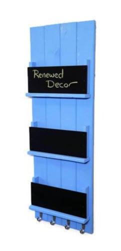 Chalkboard Front Horsham Magazine and Folder Organizer, 20 Paint Colors, Shown in Baby Boy Blue