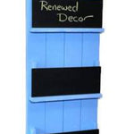 Chalkboard Front Horsham Magazine and Folder Organizer, 20 Paint Colors, Shown in Baby Boy Blue