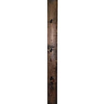 Countryside Vertical Hat Rack, Jacobean Stain & Oiled Bronze Single Hooks