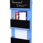 Chalkboard Front Horsham Magazine and Folder Organizer, 20 Paint Colors, Renewed Decor