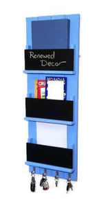 Chalkboard Front Horsham Magazine and Folder Organizer, 20 Paint Colors, Renewed Decor