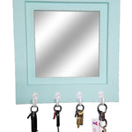 Quakertown Farmhouse Mirror With Hooks, 20 Paint Colors - Renewed Decor & Storage
