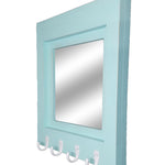 Quakertown Farmhouse Mirror With Hooks, 20 Paint Colors - Renewed Decor & Storage
