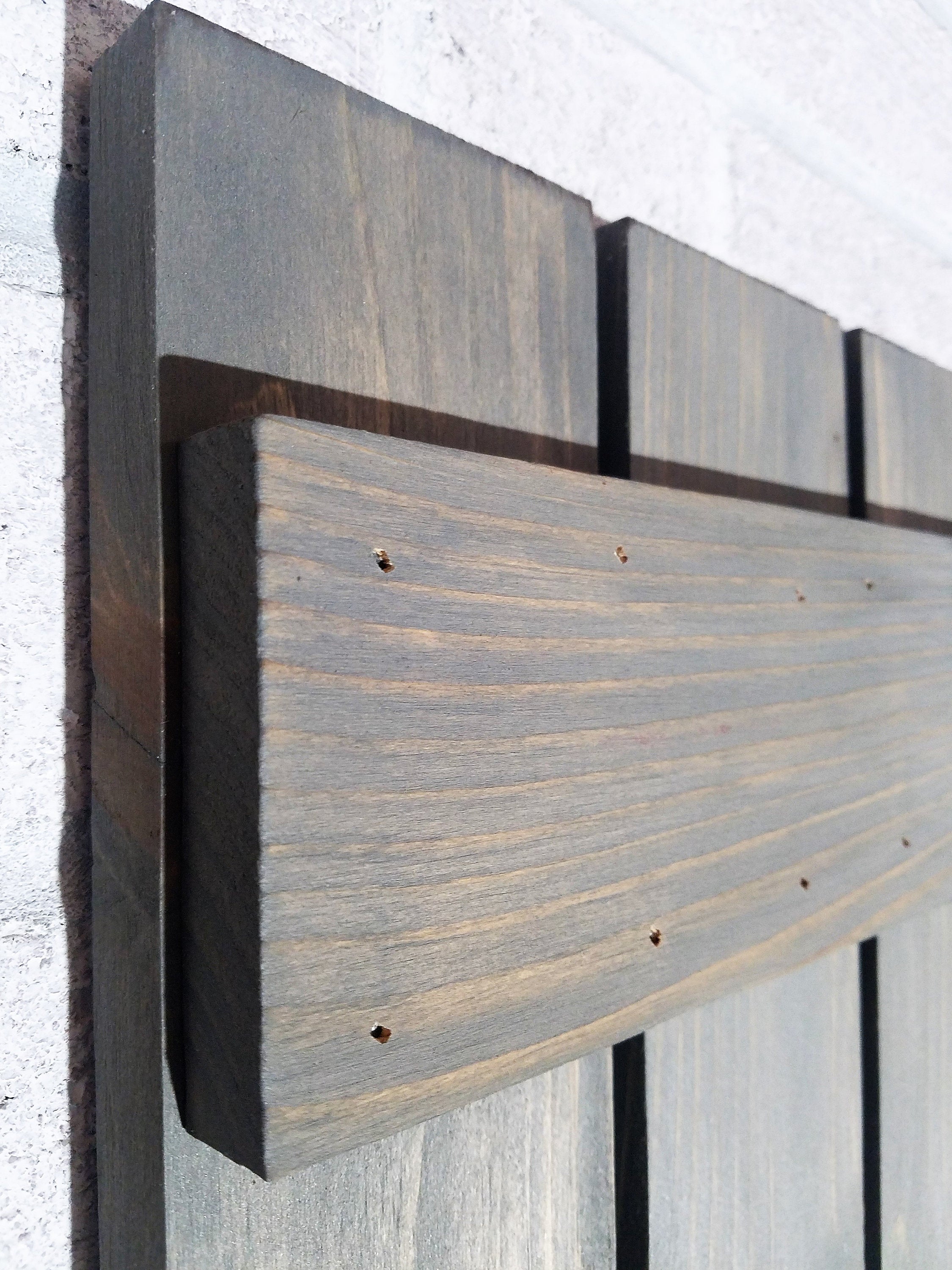 Board & Batten Shutters - 20 Stain Colors, Shown in Classic Gray