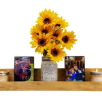 Farmhouse Rustic Wooden Picture Ledge Shelf, 11 Sizes & 20 Colors, Shown in Driftwood