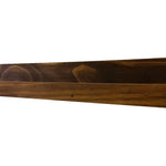 Farmhouse Rustic Wooden Ledge Shelf, 11 Sizes & 20 Stain Colors, Shown in Dark Walnut