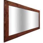 Shiplap Reclaimed Wood Mirror Shown in English Chestnut, 4 Sizes & 20 Stains - Renewed Decor & Storage