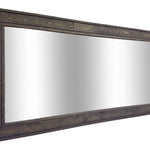 Herringbone Reclaimed Styled Wood Mirror, 5 Sizes & 20 Stain Colors, Shown in Classic Gray