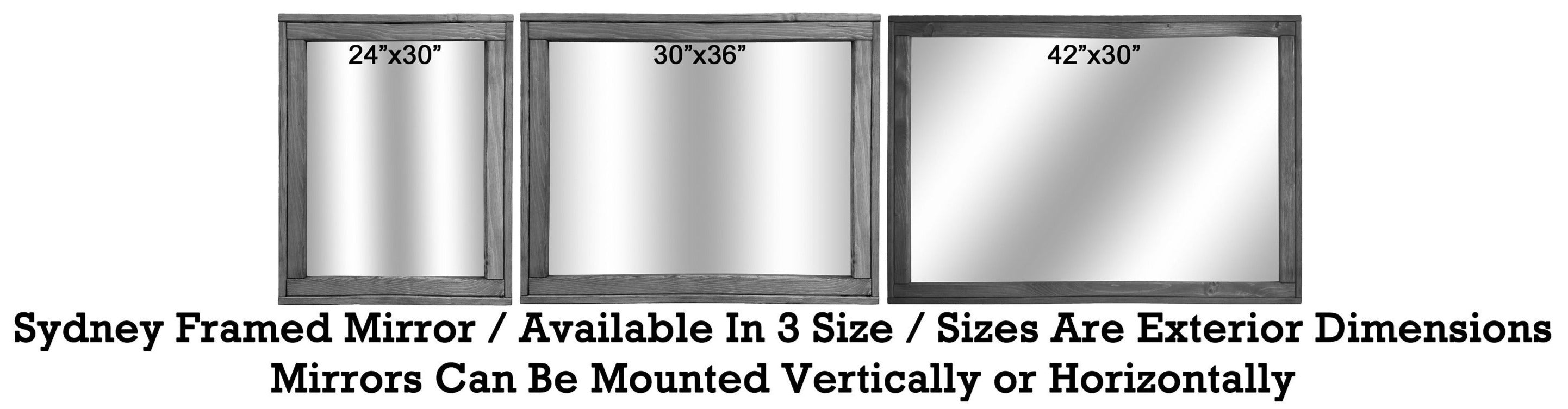 Sydney Rustic Mirror - Renewed Decor & Storage