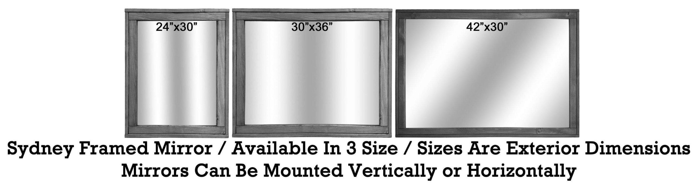 Sydney Rustic Mirror - Renewed Decor & Storage