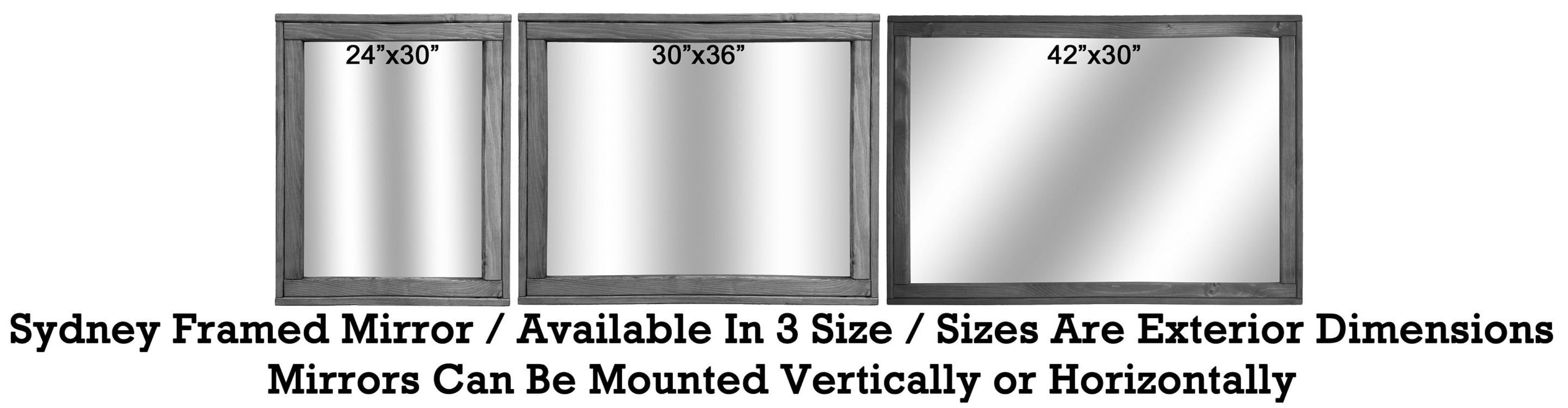 Sydney Rustic Mirror - Renewed Decor & Storage