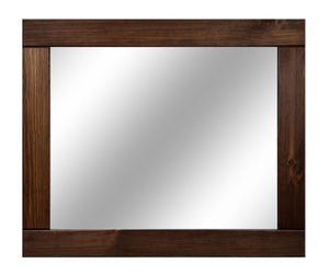 Natural Rustic Wall Mirror, Reclaimed Styled Wood Mirror, Vanity Mirror, Barnwood Mirror, Farmhouse Wall Decor, Bathroom Decor - Renewed Decor & Storage