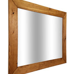 Shiplap Reclaimed Wood Mirror Shown in Early American, 4 Sizes & 20 Stains - Renewed Decor & Storage