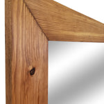 Shiplap Reclaimed Wood Mirror Shown in Early American, 4 Sizes & 20 Stains - Renewed Decor & Storage