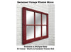 Mirror Wall Decor, Reclaimed Wood Window Mirror – 6 Pane Frame – Decorative Mirror – Vintage Mirror – Wall Decor - Renewed Decor & Storage