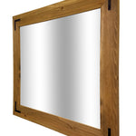Accent Bracket Shiplap Rustic Framed Wall Mirror, 20 Colors, Shown in Driftwood & Custom Sizes 