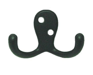 Double Prong Coat Hook Oiled Bronze Finish