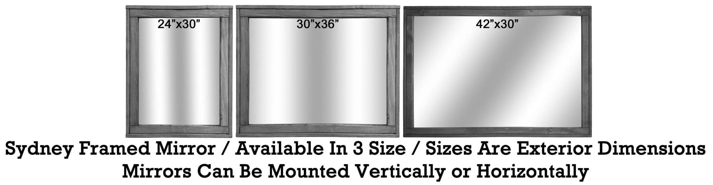 Sydney Rustic Mirror - Renewed Decor & Storage