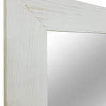 Shiplap Rustic Framed Wall Mirror, 20 Paint Colors, Shown in Antique White, Handmade in the USA
