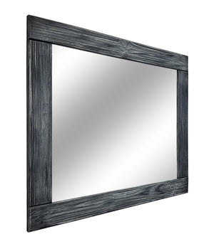 Natural Rustic Wall Mirror, Vanity Mirror, Vintage Mirror, Wood Mirror, Bathroom Mirror, Farmhouse Wall Decor, Nursery Decor, Kitchen Decor - Renewed Decor & Storage