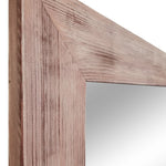 Accent Bracket Shiplap Rustic Framed Wall Mirror, 2 Colors, Shown in Vintage Red Oak & Custom Sizes 