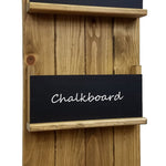 Chalkboard Front Horsham Magazine and Folder Organizer, 20 Stain Colors, Shown in Driftwood