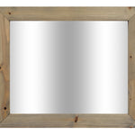 Shiplap Reclaimed Wood Mirror Shown in Weathered Oak, 4 Sizes & 20 Stains - Renewed Decor & Storage